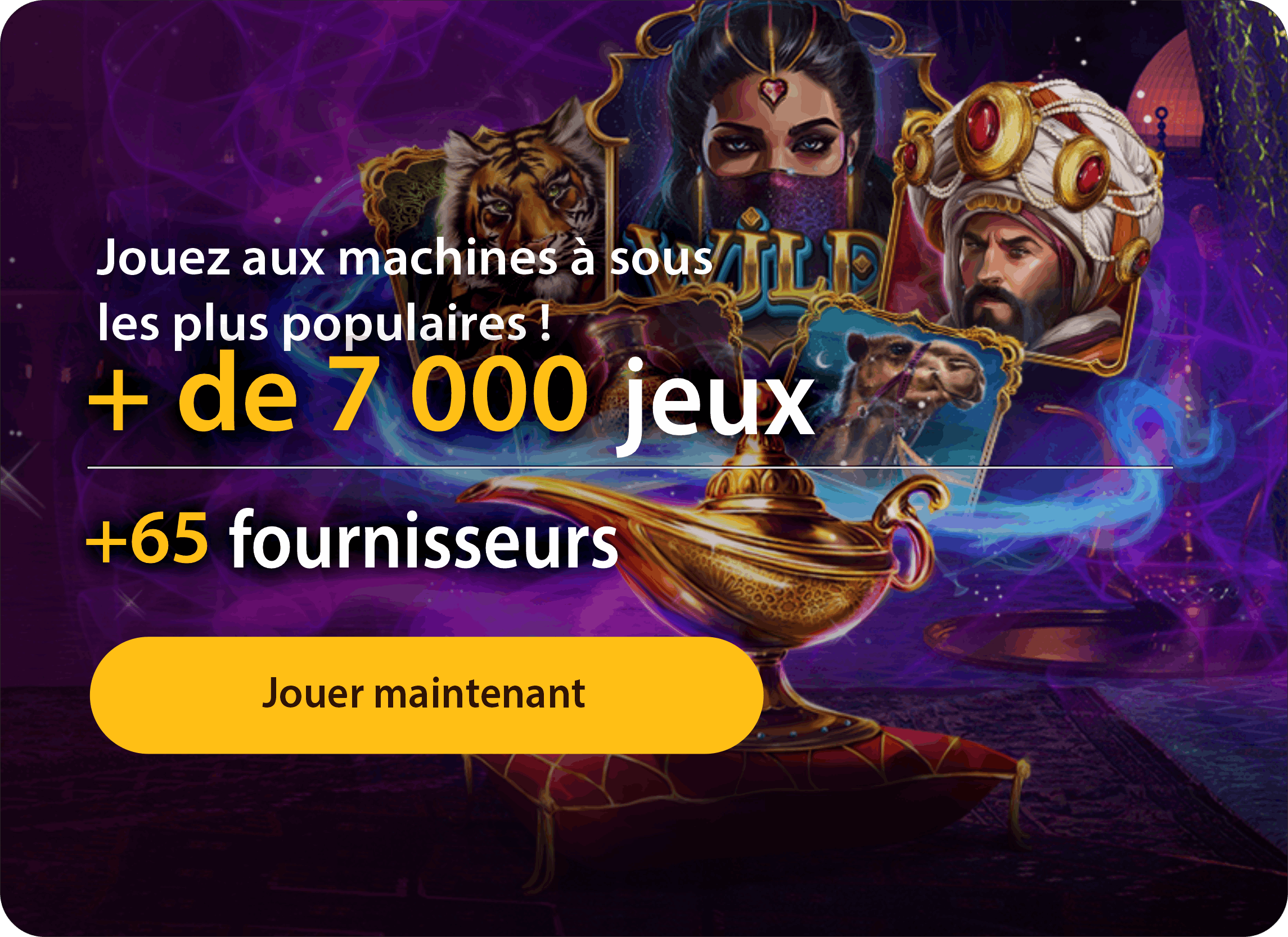 Bannère mobile de Casino Wild Sultan
